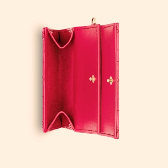 Brand New Lady Dior Lotus Wallet - Picture 4 of 12